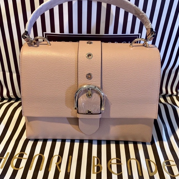 Henri Bendel Riverside Top Handle Satchel – Mahogany Rose  New without tags. - Picture 10 of 13